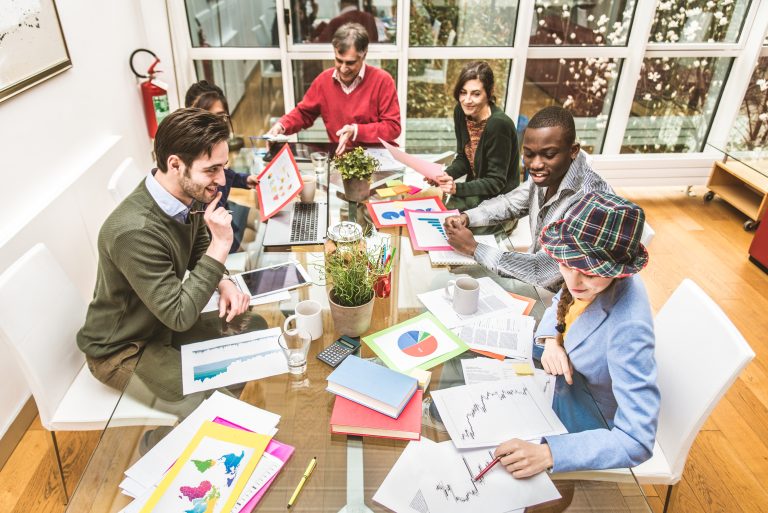 Team of creative business people